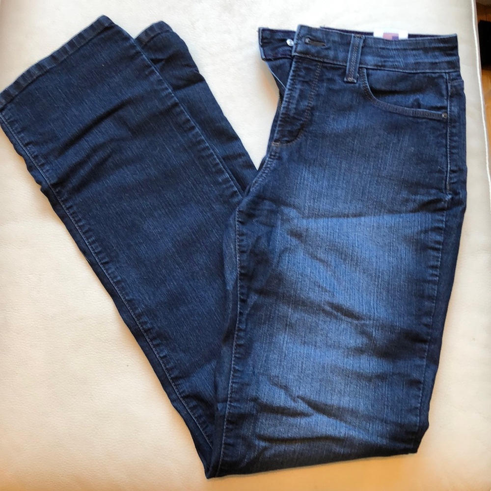 NYDJ straight leg blue denim jeans